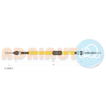 Tirette à câble, frein de stationnement arrière droit ADRIAUTO
