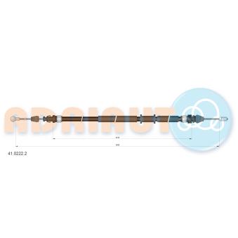 Tirette à câble, frein de stationnement ADRIAUTO