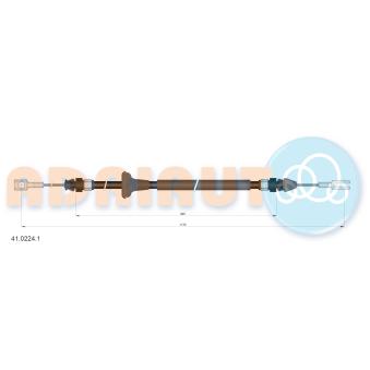 Tirette à câble, frein de stationnement ADRIAUTO