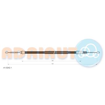 Tirette à câble, frein de stationnement arrière droit ADRIAUTO
