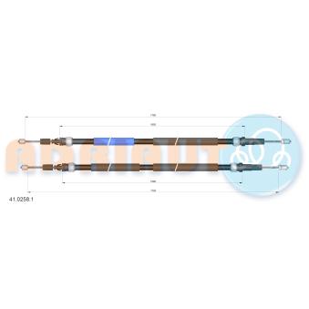 Tirette à câble, frein de stationnement ADRIAUTO