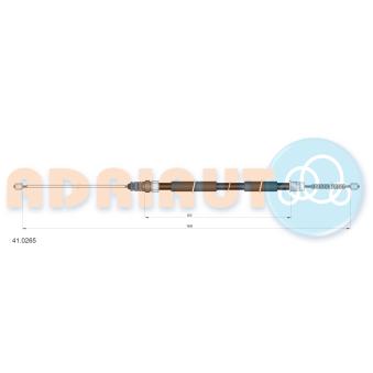 Tirette à câble, frein de stationnement arrière droit ADRIAUTO