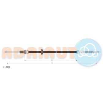 Tirette à câble, frein de stationnement ADRIAUTO