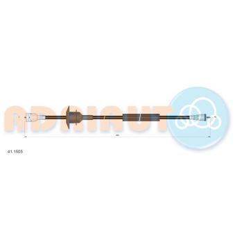 Câble flexible de commande de compteur ADRIAUTO