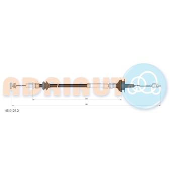 Tirette à câble, commande d'embrayage ADRIAUTO