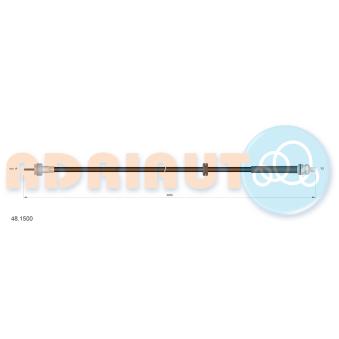 Câble flexible de commande de compteur ADRIAUTO 48.1500