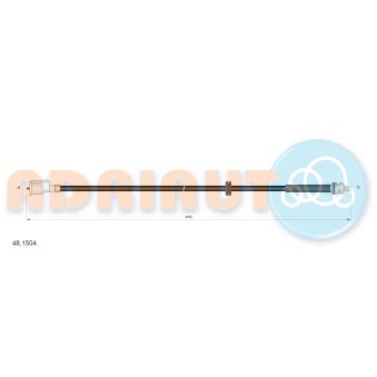 Câble flexible de commande de compteur ADRIAUTO