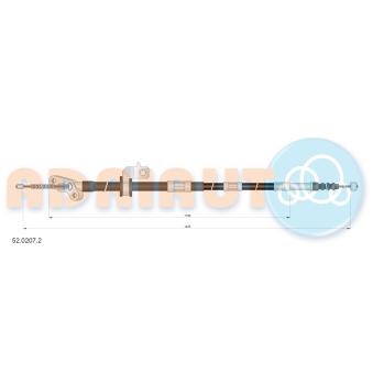 Tirette à câble, frein de stationnement arrière gauche ADRIAUTO