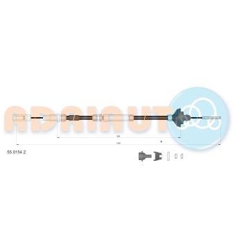 Tirette à câble, commande d'embrayage ADRIAUTO
