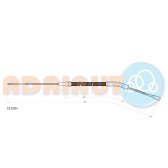 Tirette à câble, frein de stationnement ADRIAUTO 55.0204