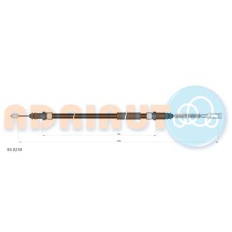 Tirette à câble, frein de stationnement arrière gauche ADRIAUTO