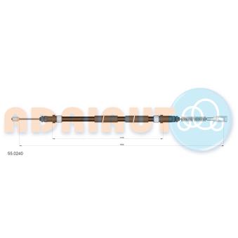 Tirette à câble, frein de stationnement arrière droit ADRIAUTO