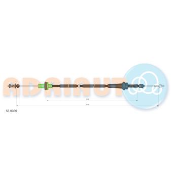 Câble d'accélération ADRIAUTO 55.0380