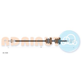 Câble flexible de commande de compteur ADRIAUTO 55.1508