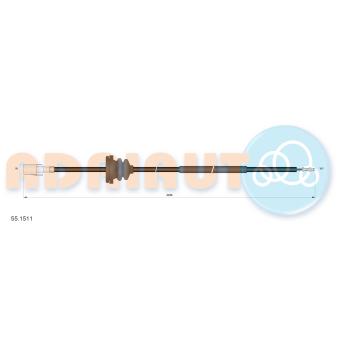 Câble flexible de commande de compteur ADRIAUTO