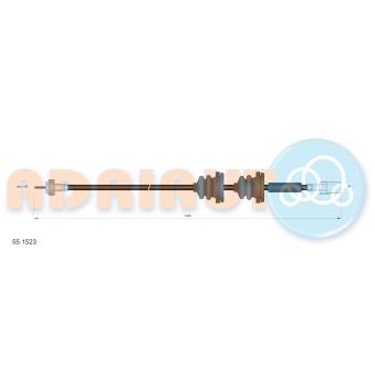 Câble flexible de commande de compteur ADRIAUTO 55.1523