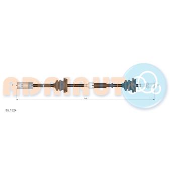 Câble flexible de commande de compteur ADRIAUTO