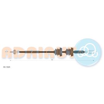 Câble flexible de commande de compteur ADRIAUTO 55.1525