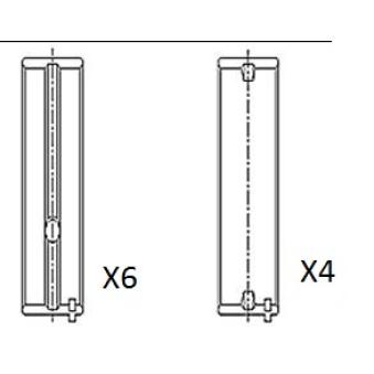 Coussinet de vilebrequin FAI AutoParts BM1044-STD