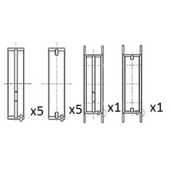Coussinet de vilebrequin FAI AutoParts BM1059-050
