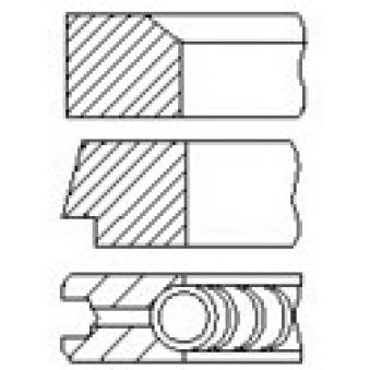 Jeu de segments de pistons FAI AutoParts PR14-000