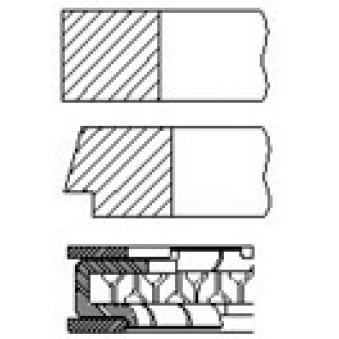 Jeu de segments de pistons FAI AutoParts PR2-000