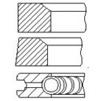 Jeu de segments de pistons FAI AutoParts PR29-000