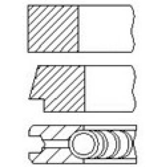 Jeu de segments de pistons FAI AutoParts PR33-000