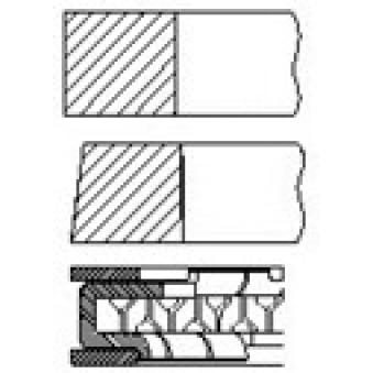 Jeu de segments de pistons FAI AutoParts PR42-000