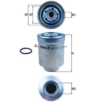 Filtre à carburant KNECHT KC 510D