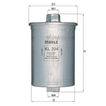 Filtre à carburant KNECHT KL 204