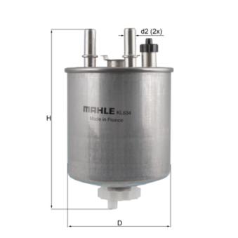 Filtre à carburant KNECHT KL 834