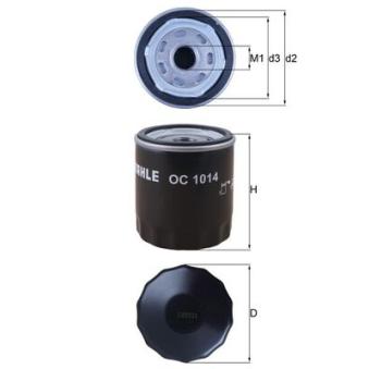 Filtre à huile KNECHT OC 1014
