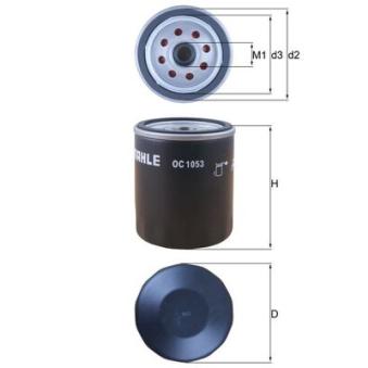 Filtre à huile KNECHT OC 1053