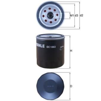 Filtre à huile KNECHT OC 1063