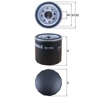 Filtre à huile KNECHT OC 1252