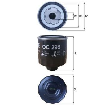 Filtre à huile KNECHT OC 295