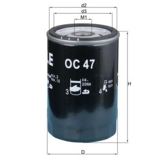 Filtre à huile KNECHT OC 47 OF