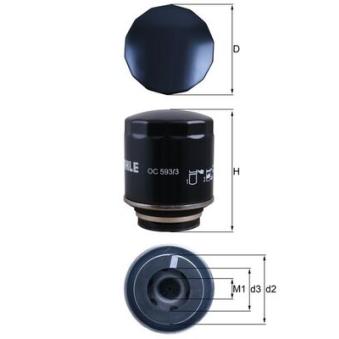 Filtre à huile KNECHT OC 593/3