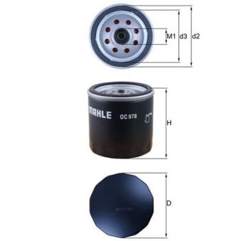Filtre à huile KNECHT OC 978