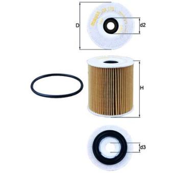 Filtre à huile KNECHT OX 175D