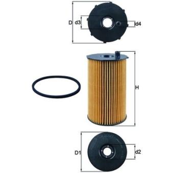 Filtre à huile KNECHT OX 205/2D