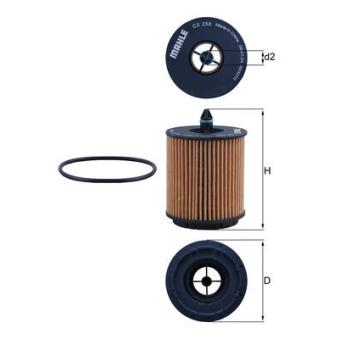 Filtre à huile KNECHT OX 258D