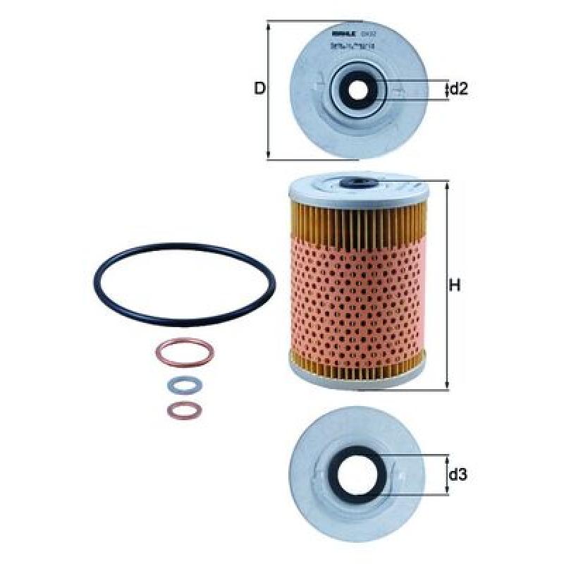 Filtre à huile KNECHT OX 32D - Visuel 1