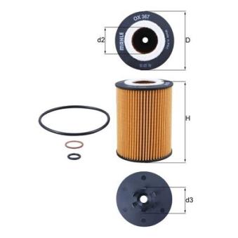 Filtre à huile KNECHT OX 367D