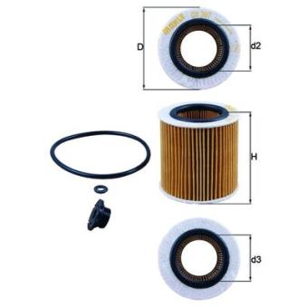Filtre à huile KNECHT OX 387D1