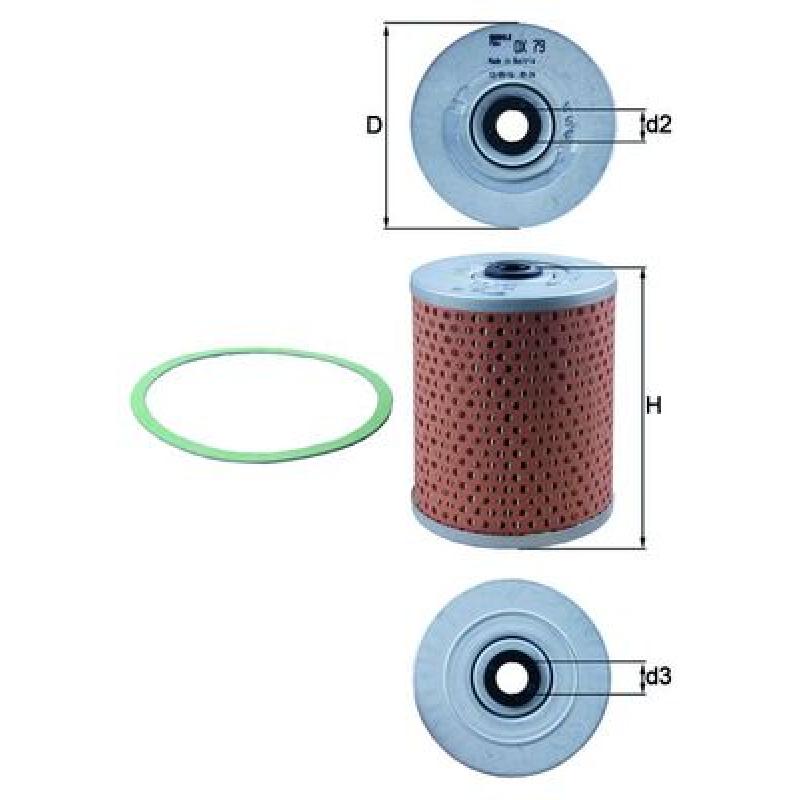 Filtre à huile KNECHT OX 79D - Visuel 1