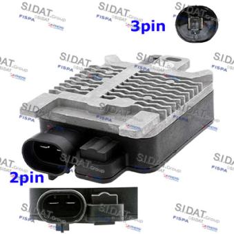 Commande, ventilateur électrique (refroidissement du moteur) SIDAT
