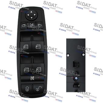 Interrupteur, lève-vitre avant gauche SIDAT 5.145081A2