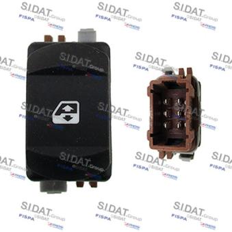 Interrupteur, lève-vitre avant gauche SIDAT 5.145118A2